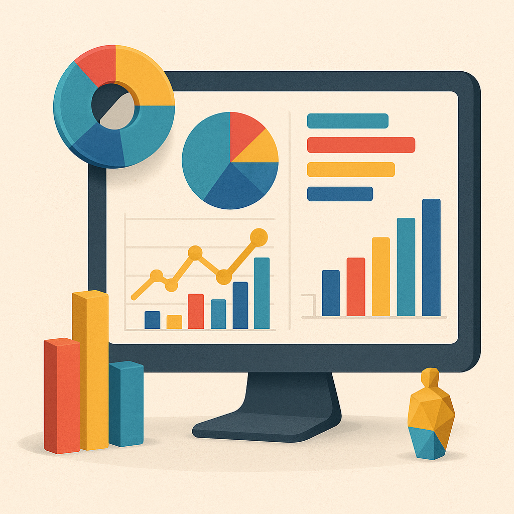 Illustration Datenvisualisierung & Aufräumen
