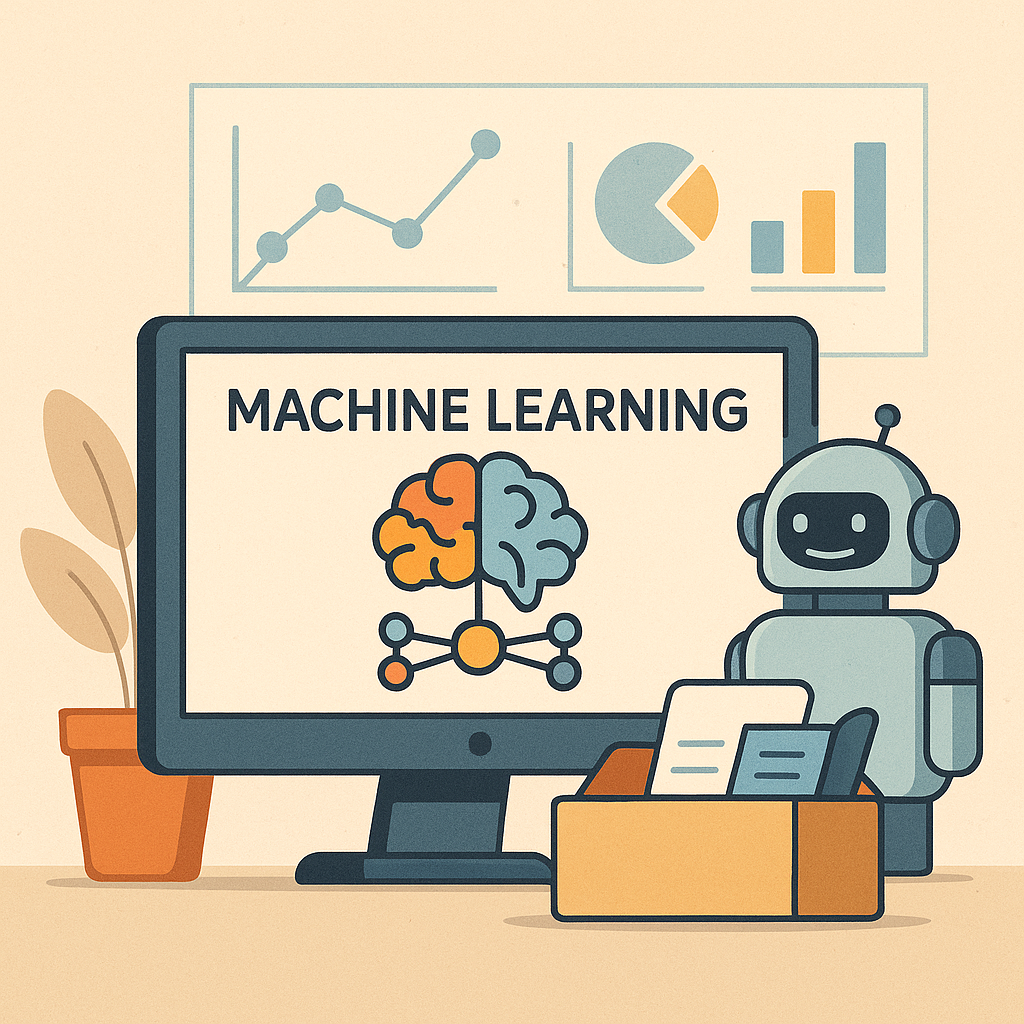 Illustration Machine-Learning- und KI-Lösungen