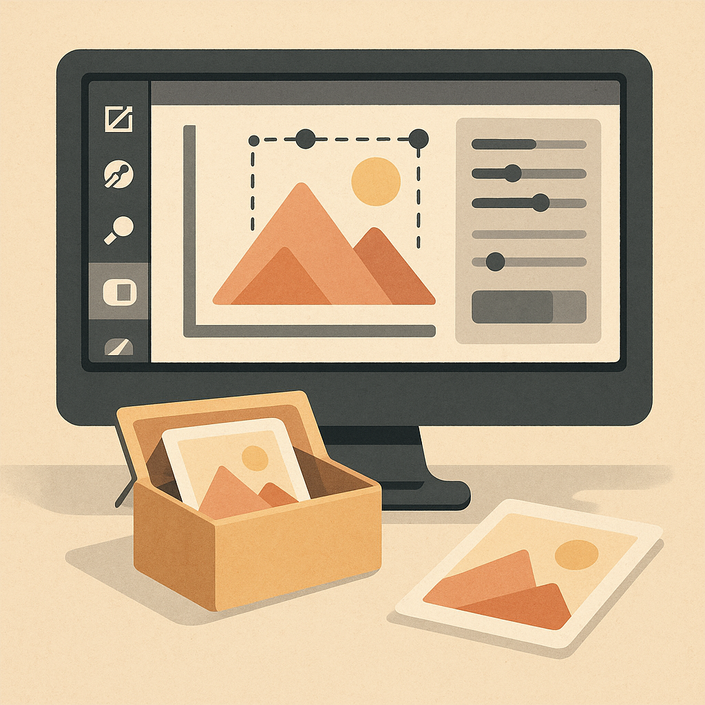 Illustration Foto-Bearbeitung