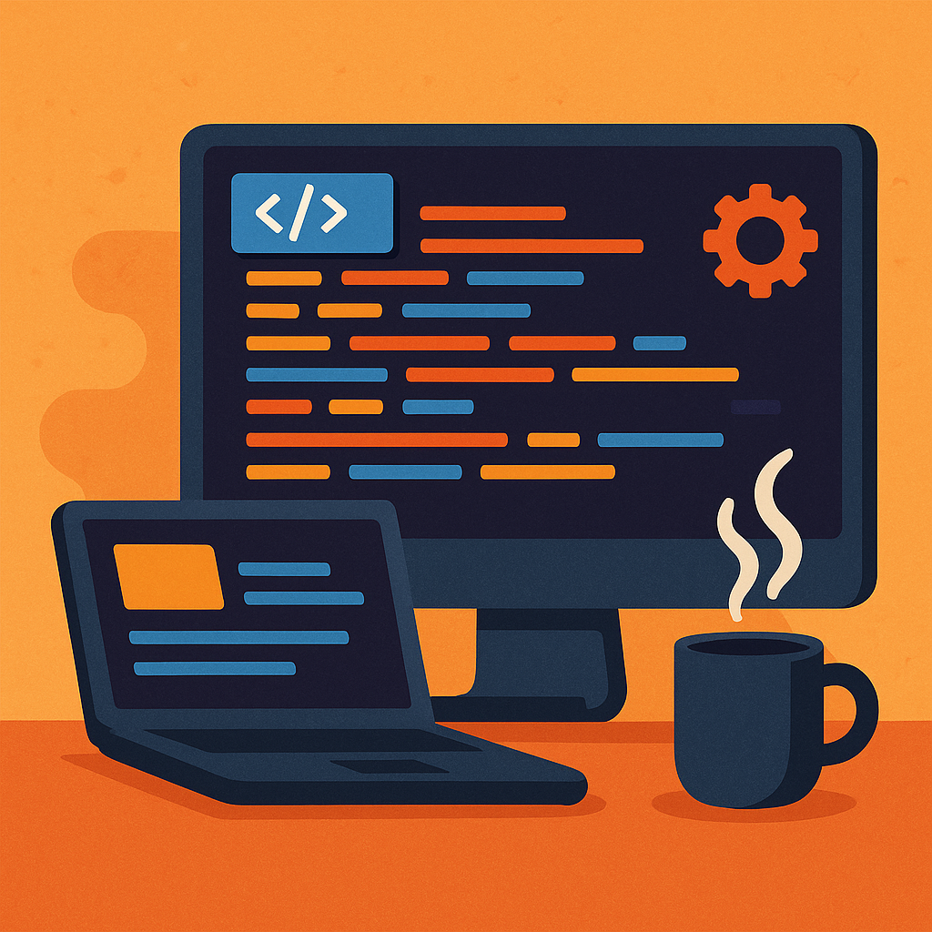 Illustration Software-Entwicklung für Windows & Linux